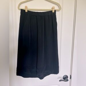 MADEWELL Black Shirttail Midi Skirt SZ M